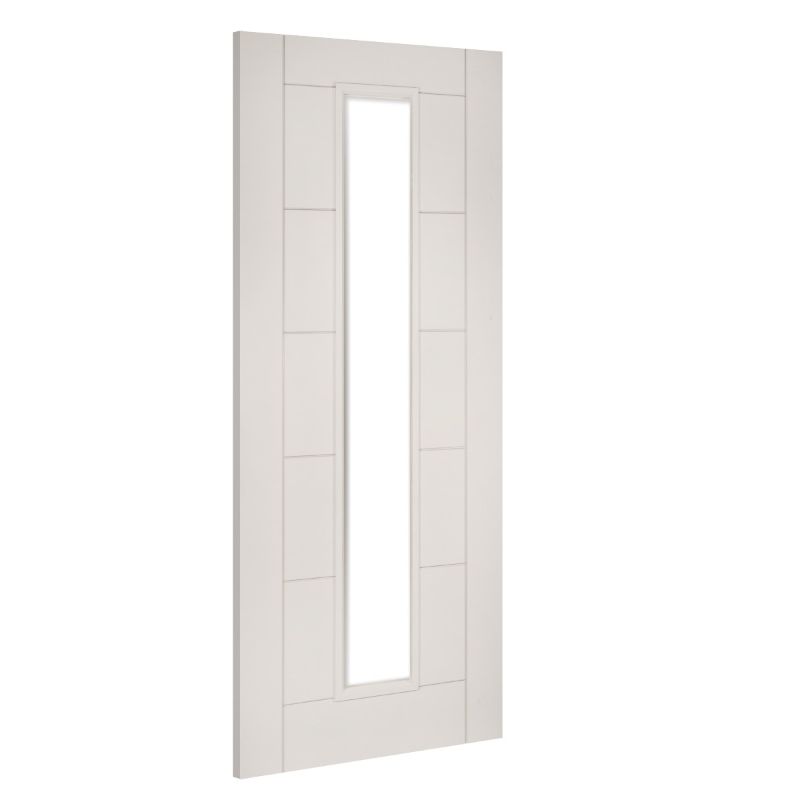 Deanta Seville Internal Fire Door White Primed Glazed - 78in x 33in (1981 x 838mm)