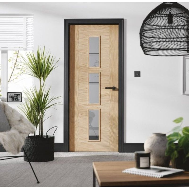 LPD Sofia Oak Glazed Internal Door-78in x 24in x 35mm (1981 x 610mm)