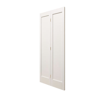 Shaker 2 Panel White Primed Panel Bi-Fold Internal Door 1981 x 762mm
