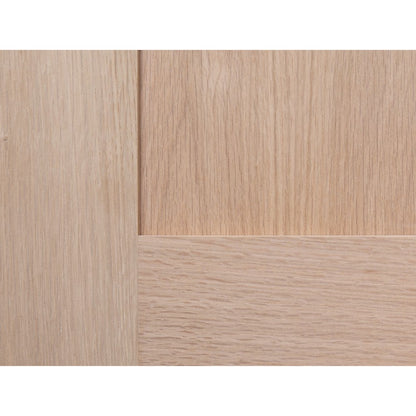 Shaker 4 Panel Unfinished Internal Oak Door - All Sizes