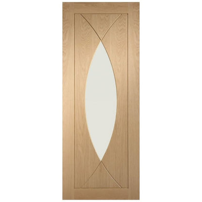 Image for XL Joinery Pesaro Pre-Finished Internal Oak Door with Clear Glass 2040 x 826 x 40mm