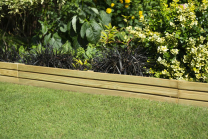 Forest Garden Slatted Edging 120cm - Pack of 3