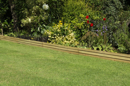 Forest Garden Slatted Edging 120cm - Pack of 3