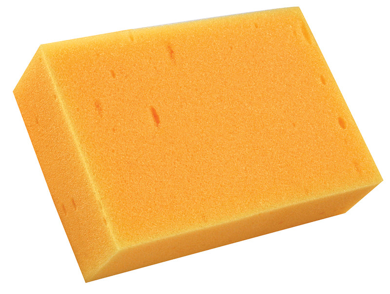 Stanley Tools yellow decorators sponge for grouting and tile applications.