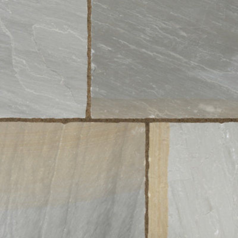 Traditional Yorkshire Swirl Sandstone Paving Pack (19.50m2 - 66 Slabs / Mixed Pack)