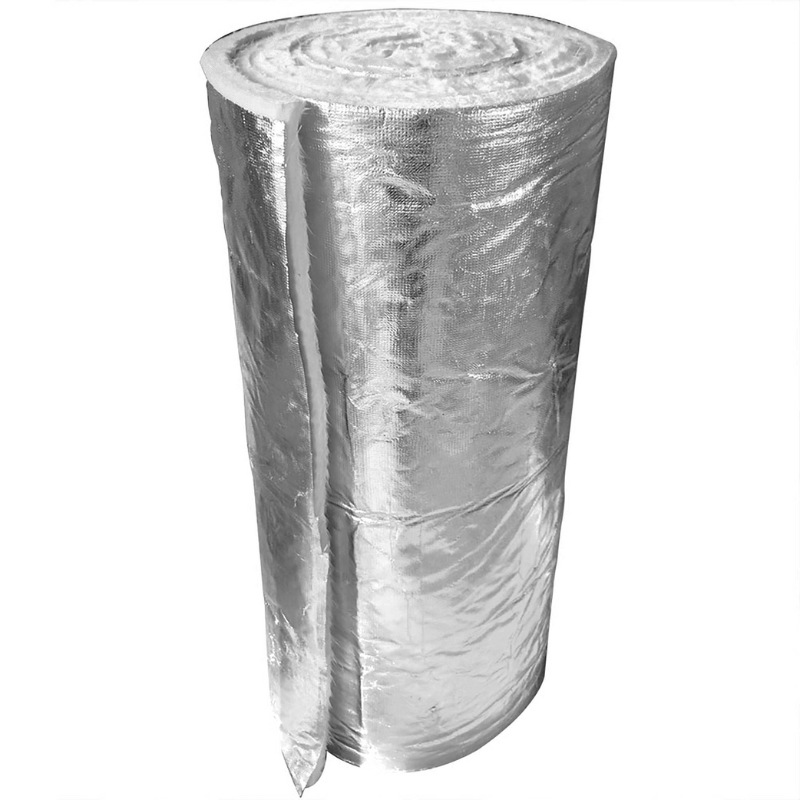 SuperFOIL SFNC non-combustible multi-layer foil insulation roll, 1.2 x 9.5m, shiny silver finish.