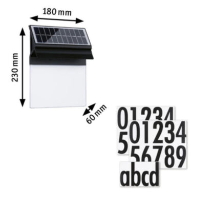 Outdoor Solar House Number IP44 Long Operating Time
