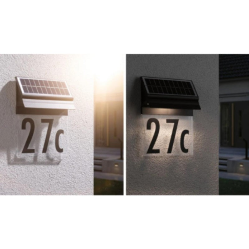 Outdoor Solar House Number IP44 Long Operating Time
