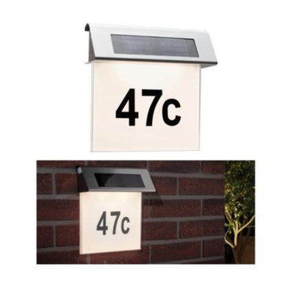 Outdoor Solar House Number Light IP44 LED 1 x 0.2W 
