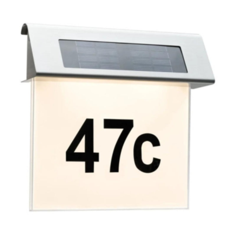 Outdoor Solar House Number Light IP44 LED 1 x 0.2W 