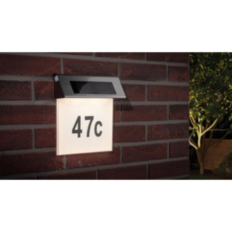 Outdoor Solar House Number Light IP44 LED 1 x 0.2W 