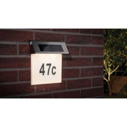 Outdoor Solar House Number Light IP44 LED 1 x 0.2W 