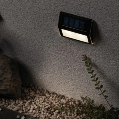Outdoor Solar Step/Stair Light IP44 3000K Metal/Plastic - Grey