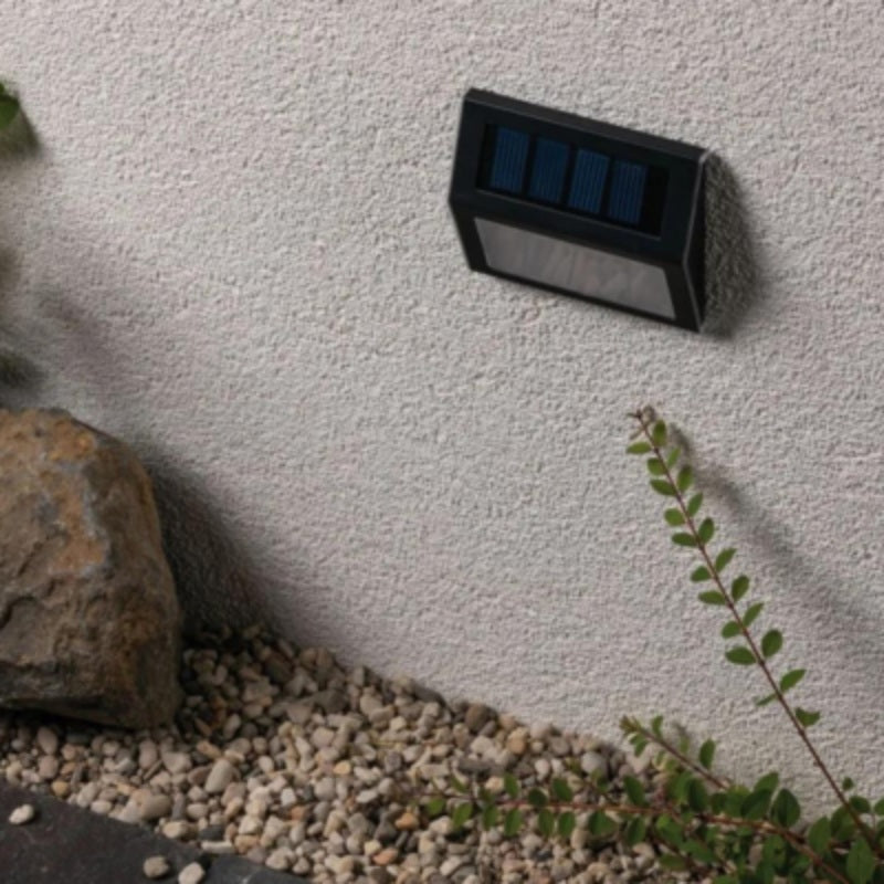 Outdoor Solar Step/Stair Light IP44 3000K Metal/Plastic - Grey