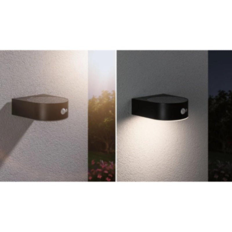 Outdoor Solar Wall Luminaire 300lm IP44 3000K PIR