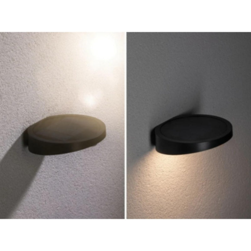 Outdoor Solar Wall Luminaire Ryse IP44 3000K 145lm Motion Sensor - Antracite