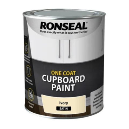 Ronseal One Coat Cupboard Paint 750ml - All Colours