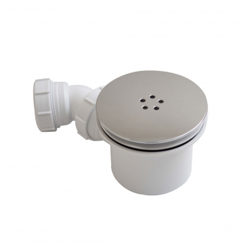 90mm Turbo Shower Waste Chrome - Rapid Flow Drainage 45L/Min