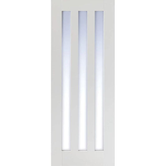 LPD Utah 3 Lite Clear Glass White Primed - 78In x 27In x 35mm (1981 x 686mm)