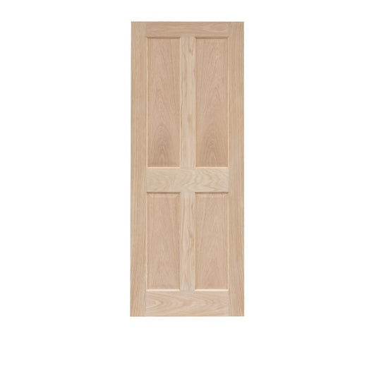 Victorian 4 Panel Oak Panel Unfinished Internal Door - All Sizes
