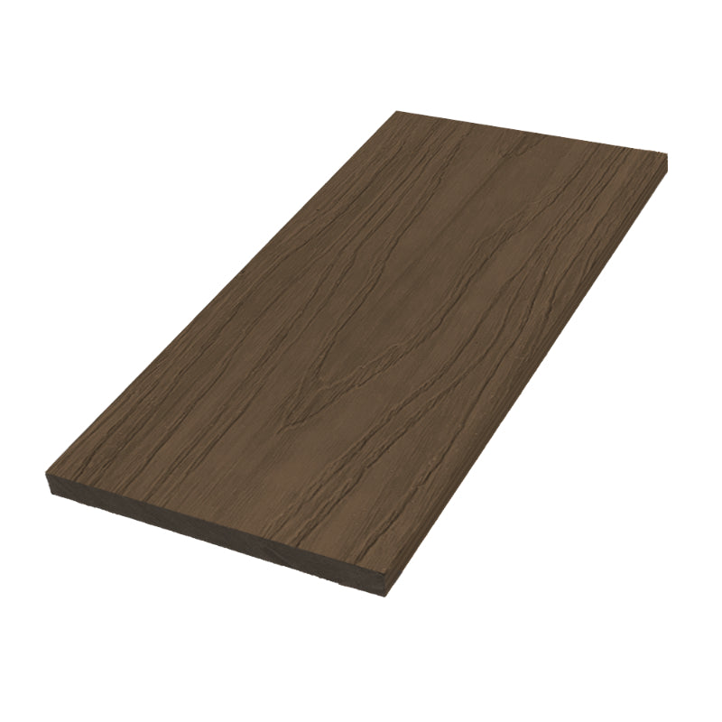 DDecks Duro360 Composite Fascia Board in Walnut, 140mm x 11mm x 2.5m, featuring a textured wood look.