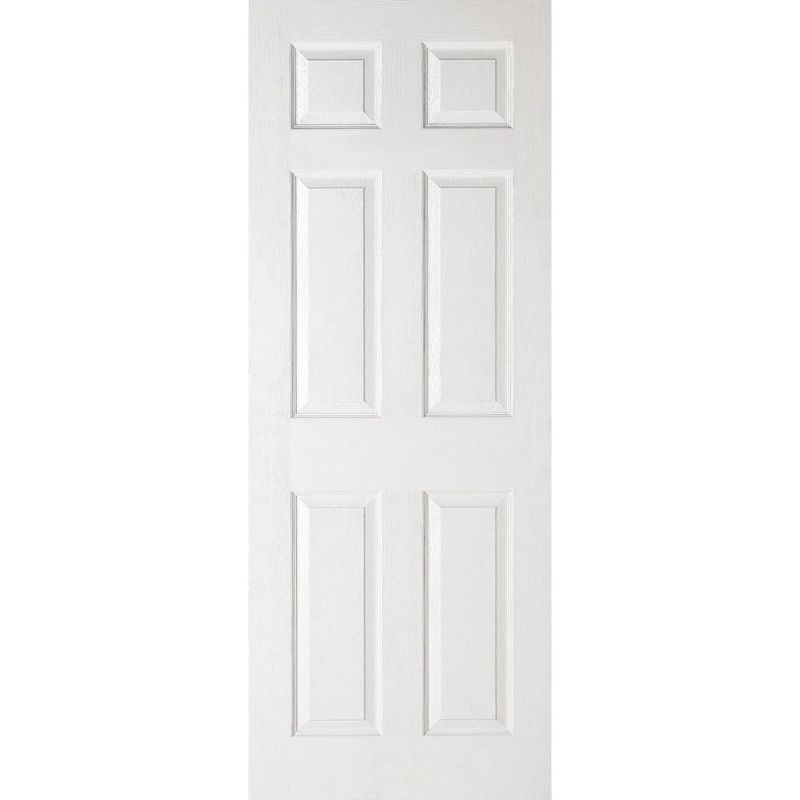 LPD Textured 6 Panel Sq Top FD30 - 2040 x 826 x 44mm (80.3 x 32.5In)